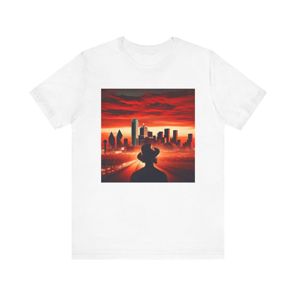 Sunset Cityscape Unisex Tee | Urban Vibes, Casual Wear, Graphic Shirt, Gift for Him/Her, Summer Fashion, Streetwear