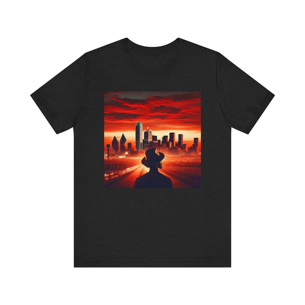 Sunset Cityscape Unisex Tee | Urban Vibes, Casual Wear, Graphic Shirt, Gift for Him/Her, Summer Fashion, Streetwear